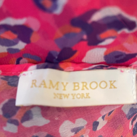 Ramy Brook Women's Printed Donica Sleeveless Coverup Dress-pink-size Medium - Picture 6 of 7